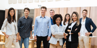 Portrait of startup entrepreneurs with arms crossed stock photo - Behavioral-Based Interviewing for Federal Candidates