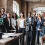 Corporate portrait of a multigenerational working team with multiracial and disabled members - Group photo of colleagues standing in the office in co-working space - business lifestyle concept. - Strategic Decision-Making for Senior Managers