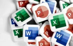Using Microsoft Copilot for Workflow Optimization 29 Microsoft Word, Excel and PowerPoint app icons
