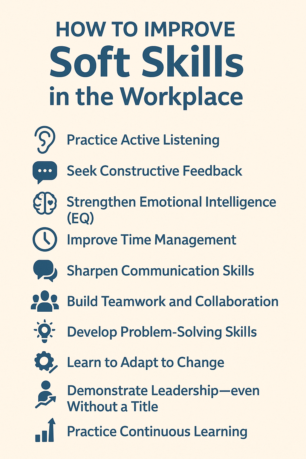 how to improve soft skills in the workplace