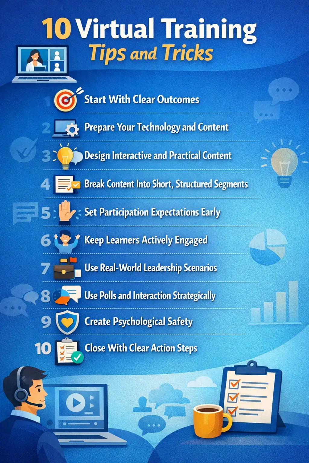 Effective Virtual Training Tips and Tricks for Leaders 16 10 Virtual Training Tips