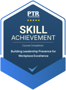 PTR Training Skill Achievement digital badge for course completion