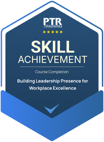 PTR Training Skill Achievement digital badge for course completion