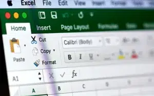 Microsoft Excel: Data Analysis with Power Pivot 15 Close-up of the Microsoft Excel ribbon and toolbar